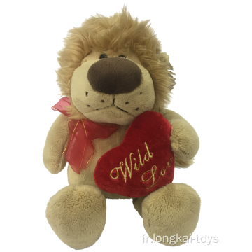 Peluche Lion Avec Coeur Valentine